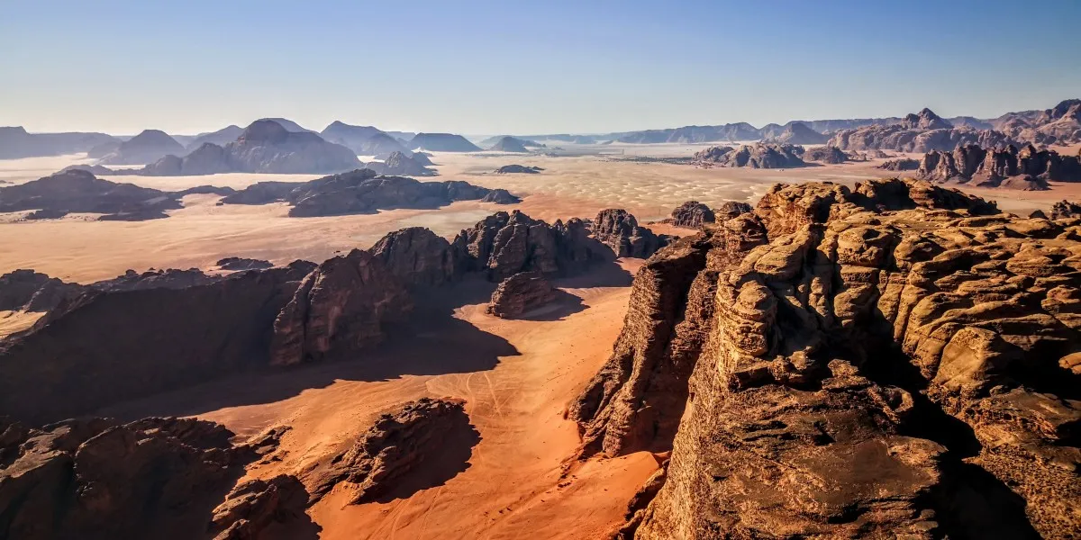 Hot Air Balloon Over Wadi Rum